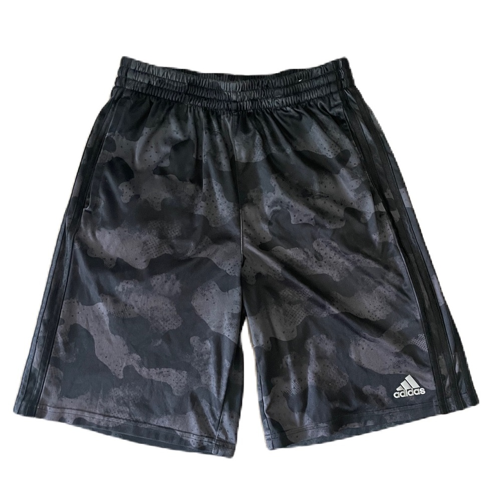 Adidas Kids Shorts Size L (14–16) | Gray & Black